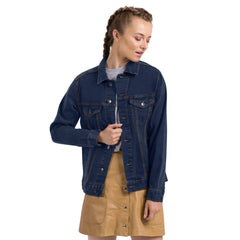 I am the F Difference Unisex denim jacket.