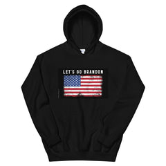 Let's Go Brandon USA Flag Unisex Hoodie.