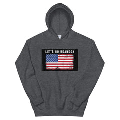 Let's Go Brandon USA Flag Unisex Hoodie.