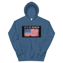 Let's Go Brandon USA Flag Unisex Hoodie.