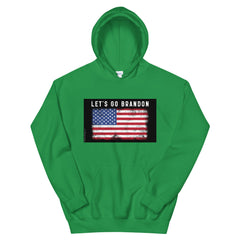 Let's Go Brandon USA Flag Unisex Hoodie.