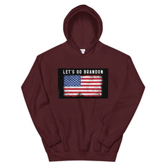 Let's Go Brandon USA Flag Unisex Hoodie.
