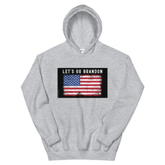 Let's Go Brandon USA Flag Unisex Hoodie.