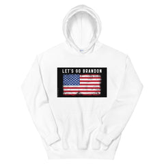Let's Go Brandon USA Flag Unisex Hoodie.