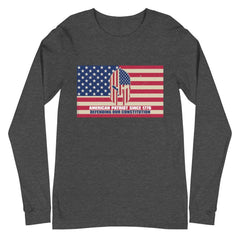 American Patriot Defending Our Constitution Unisex Long Sleeve Tee.