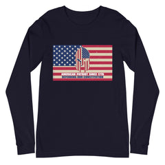 American Patriot Defending Our Constitution Unisex Long Sleeve Tee.