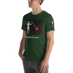 Black Beard Lives Short-Sleeve Unisex T-Shirt.