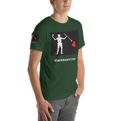 Black Beard Lives Short-Sleeve Unisex T-Shirt.