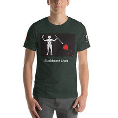 Black Beard Lives Short-Sleeve Unisex T-Shirt.