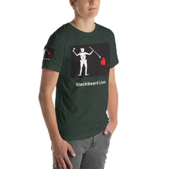 Black Beard Lives Short-Sleeve Unisex T-Shirt.