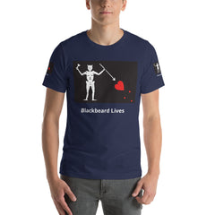 Black Beard Lives Short-Sleeve Unisex T-Shirt.
