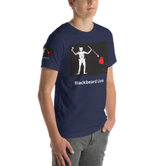 Black Beard Lives Short-Sleeve Unisex T-Shirt.