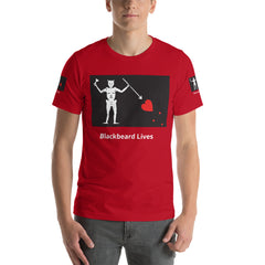 Black Beard Lives Short-Sleeve Unisex T-Shirt.