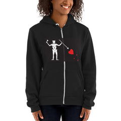 Blackbeard Lives Zipper Hoodie sweater.