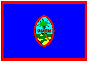 Guam 5 x 8 Nylon Dyed Flag (USA Made).