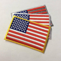 US Flag Patch - 2x3 inch 50 Star American Flag.