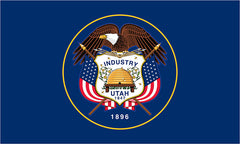 Utah State Flag - Made in USA - Nylon Outdoor.