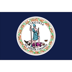 Virginia State Flag Fringe or Pole Hem - Nylon Made in USA.