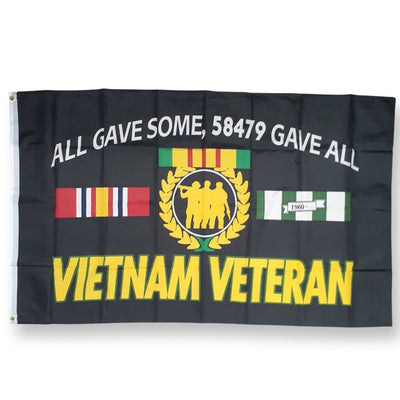 3'x5' Vietnam Veteran All Gave Some, 58479 Gave All Flag - Rough Tex