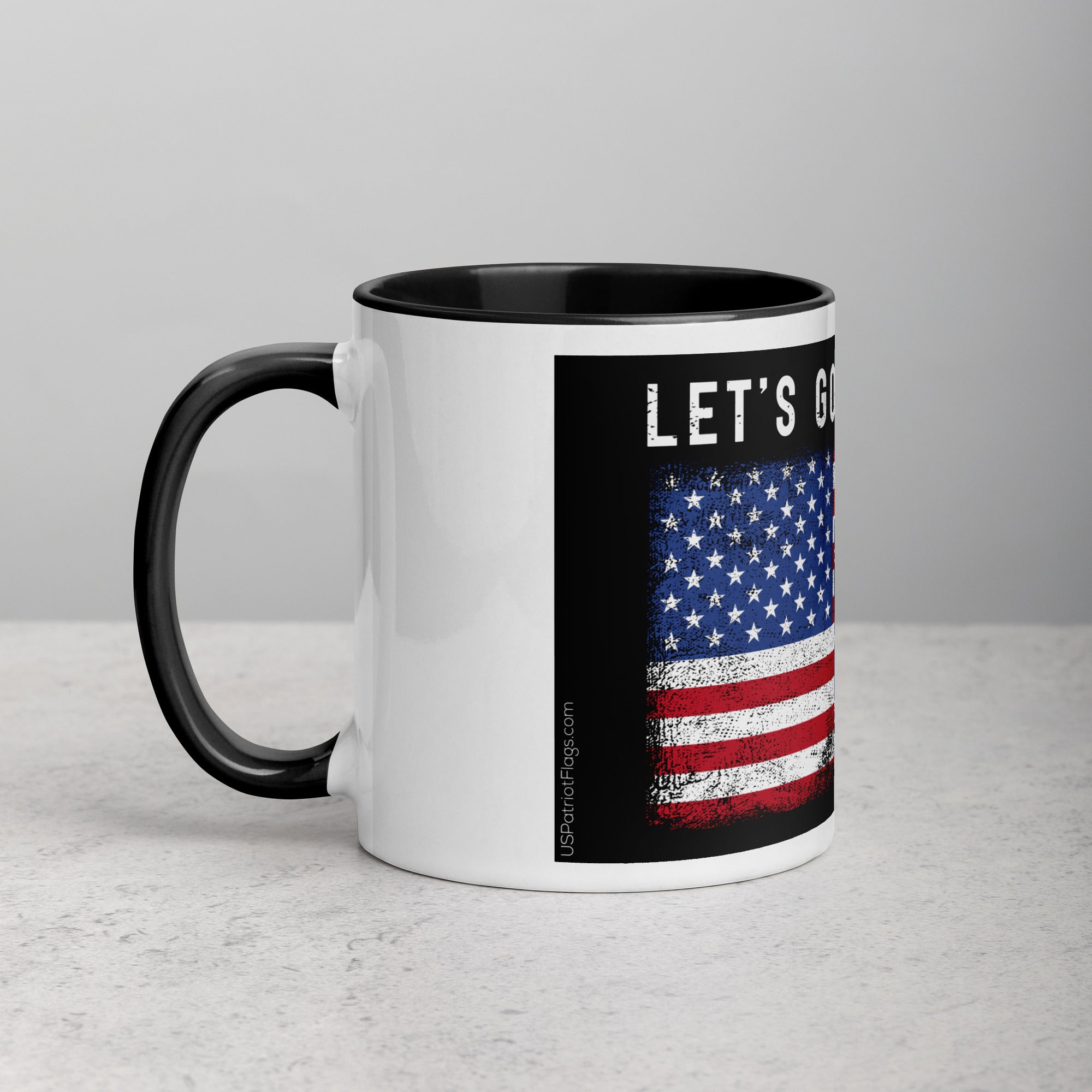 Lets Go Brandon USA Mug with Color Inside