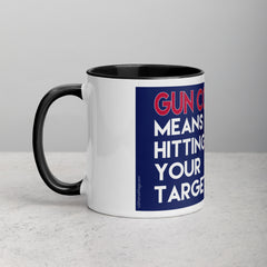 Gun Control Means Hitting Your Target Mug with Color Inside