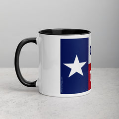 God Bless Texas Mug with Color Inside