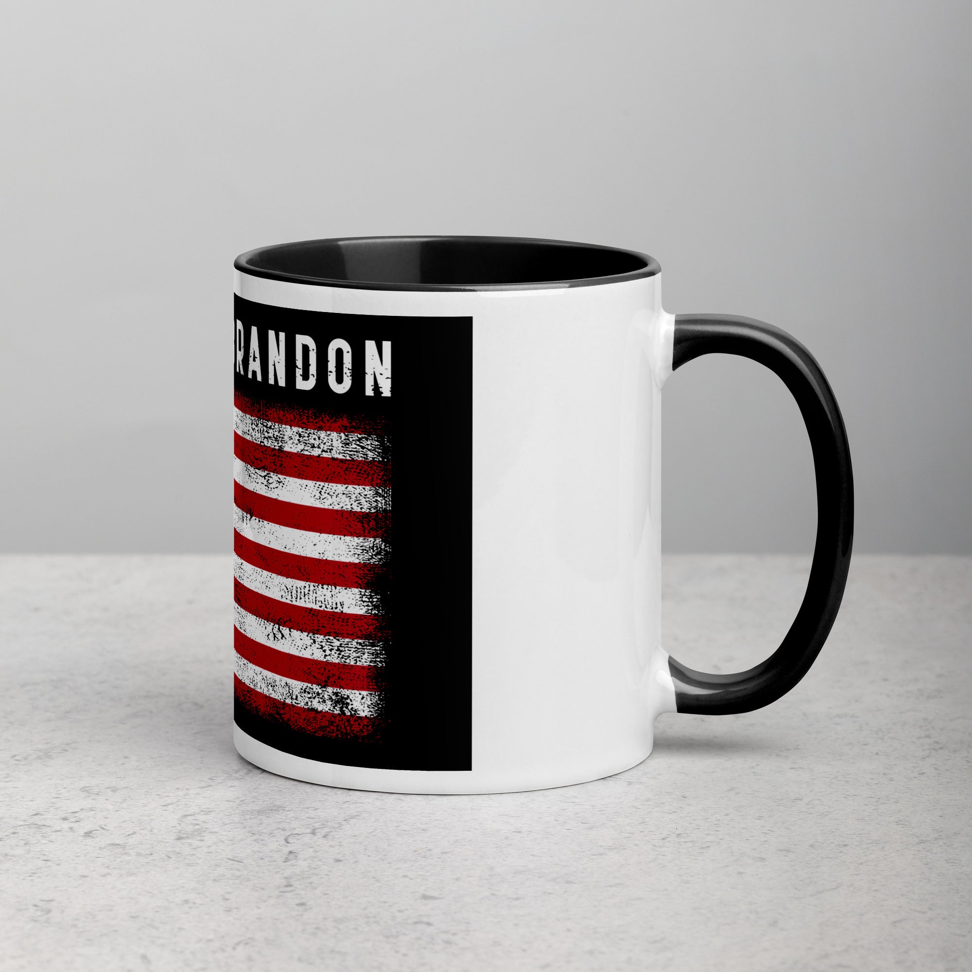 Lets Go Brandon USA Mug with Color Inside