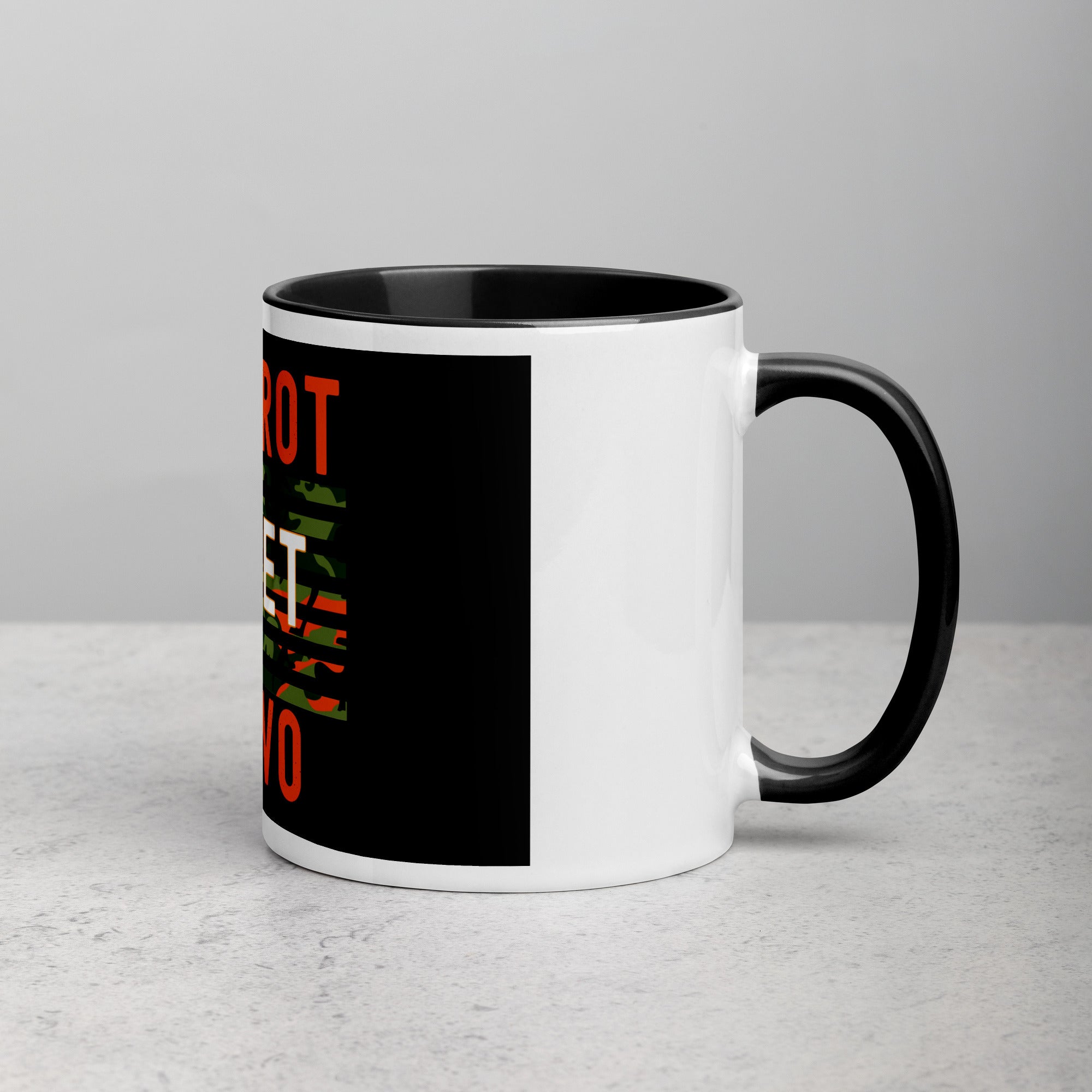 Foxtrot Juliet Bravo Mug with Color Inside