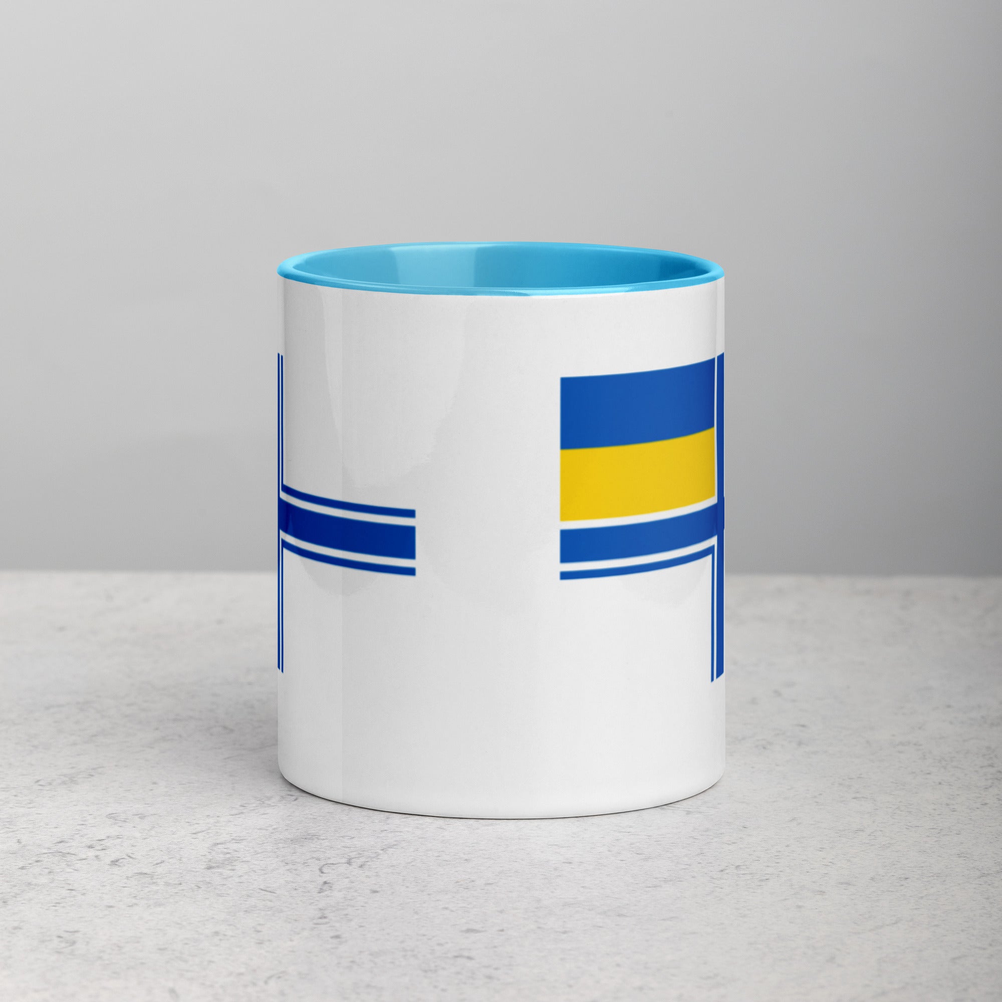 Naval Ensign of Ukraine Mug with Color Inside
