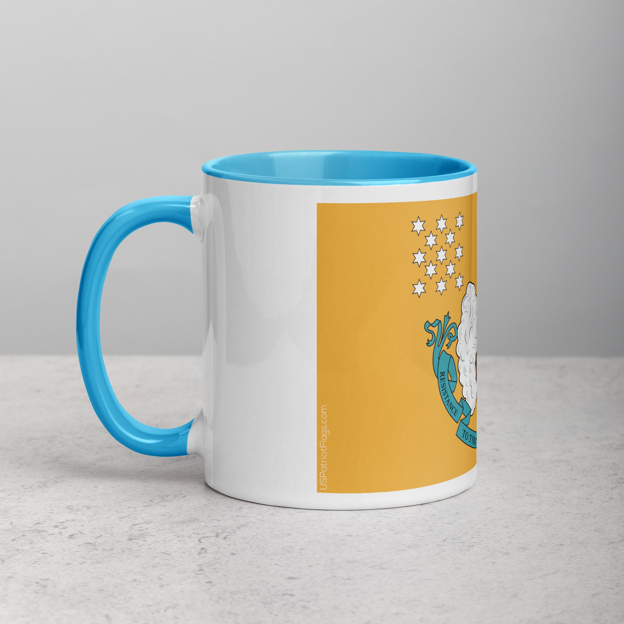 Resistance to Tyrants is Obedience to God Mug with Color Inside
