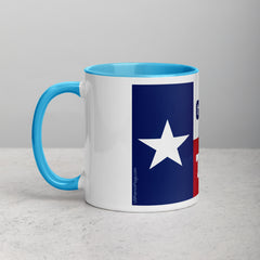 God Bless Texas Mug with Color Inside