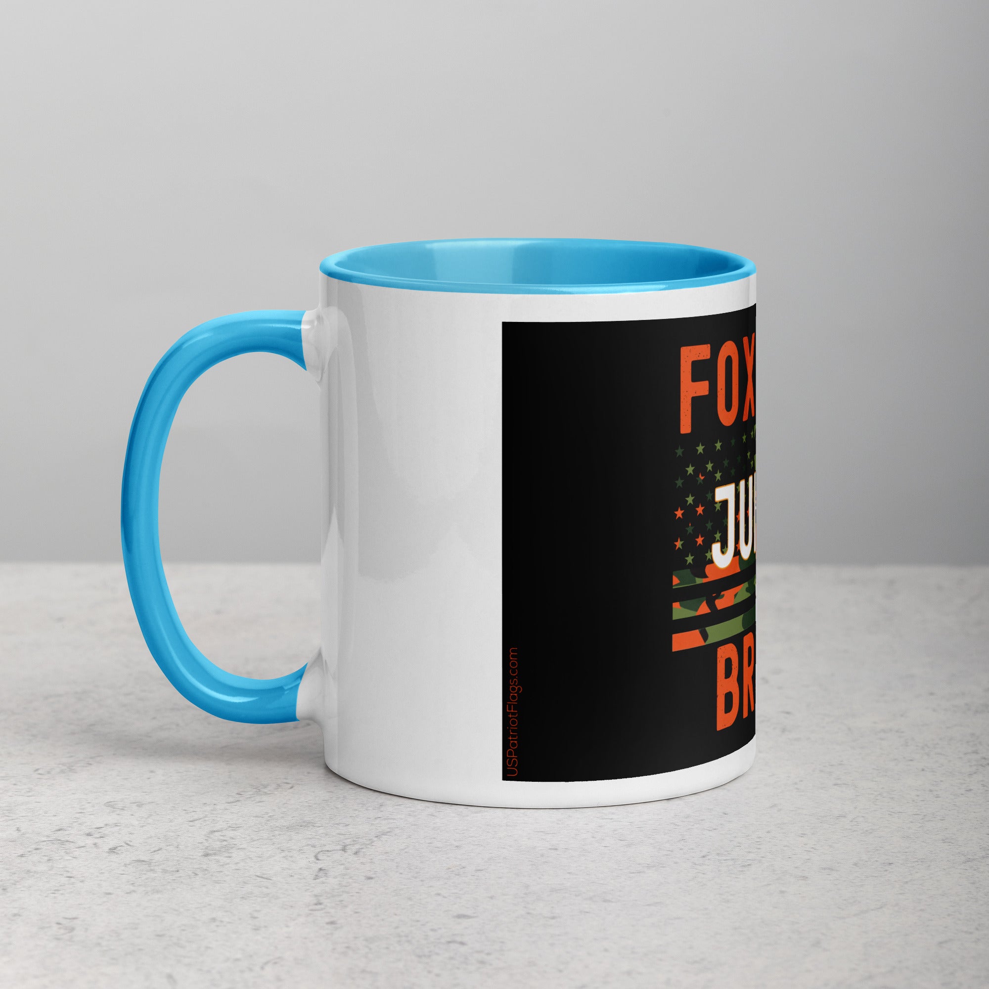 Foxtrot Juliet Bravo Mug with Color Inside