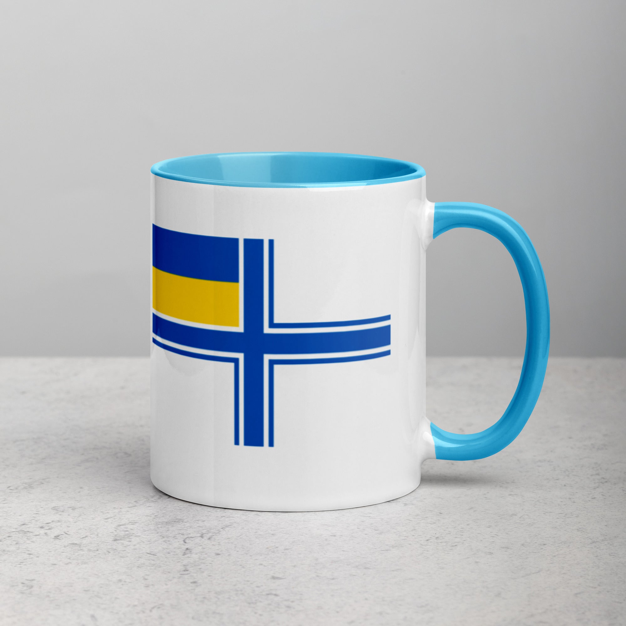 Naval Ensign of Ukraine Mug with Color Inside