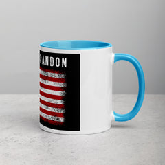 Lets Go Brandon USA Mug with Color Inside