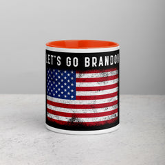 Lets Go Brandon USA Mug with Color Inside