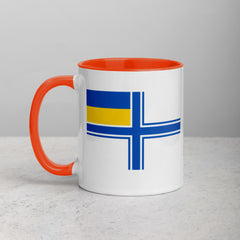 Naval Ensign of Ukraine Mug with Color Inside