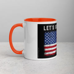 Lets Go Brandon USA Mug with Color Inside