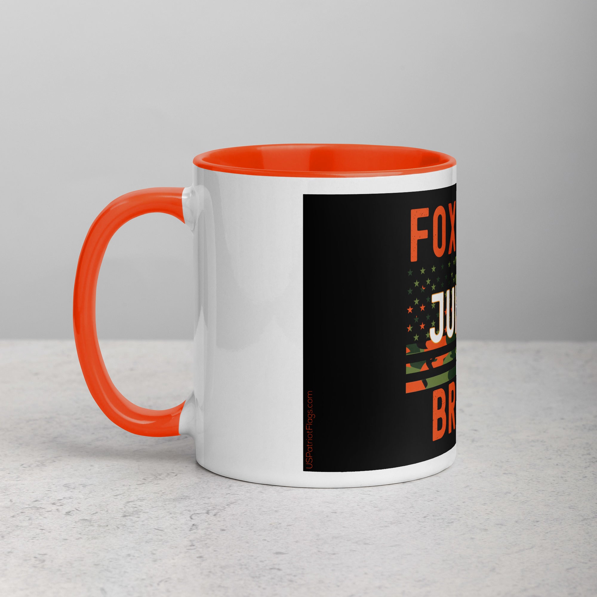 Foxtrot Juliet Bravo Mug with Color Inside