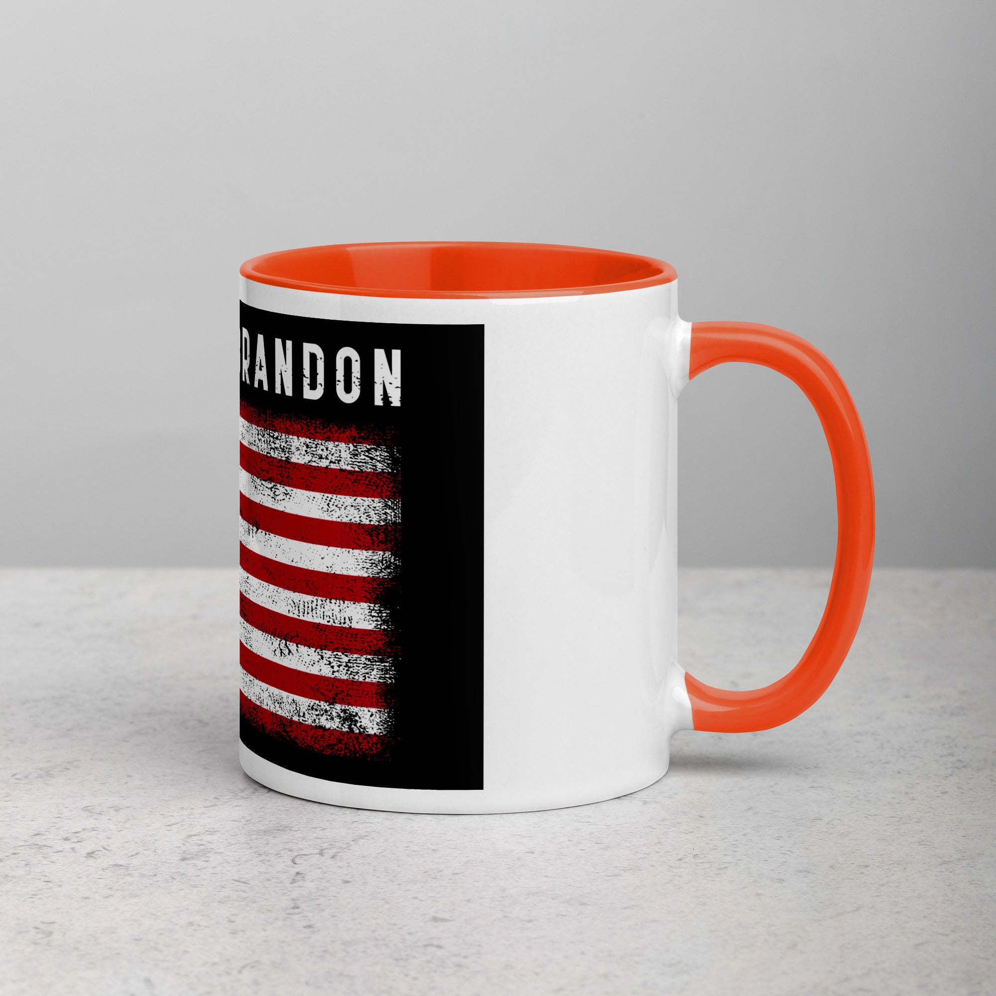 Lets Go Brandon USA Mug with Color Inside