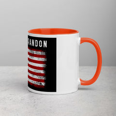 Lets Go Brandon USA Mug with Color Inside