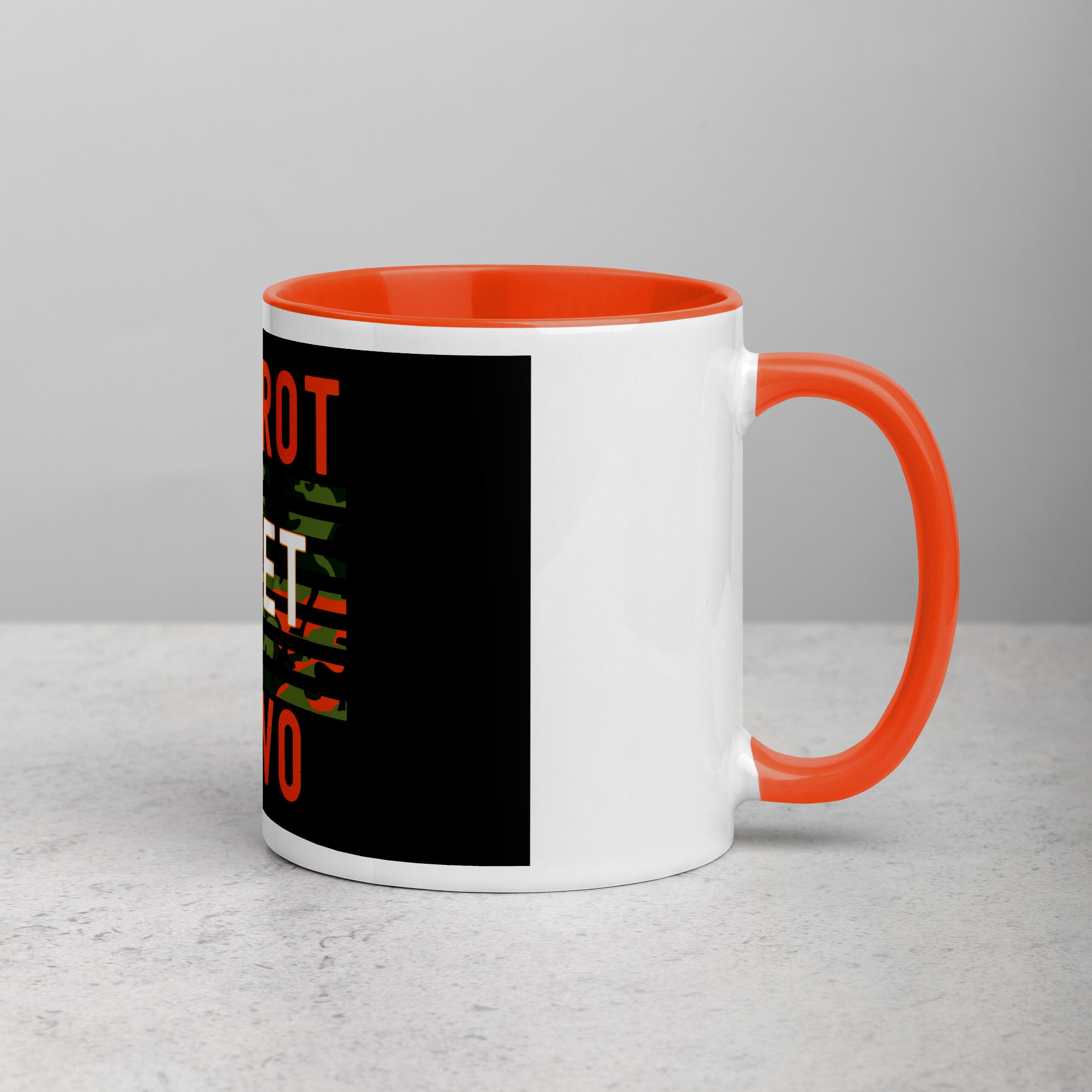 Foxtrot Juliet Bravo Mug with Color Inside