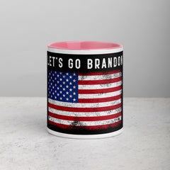 Lets Go Brandon USA Mug with Color Inside