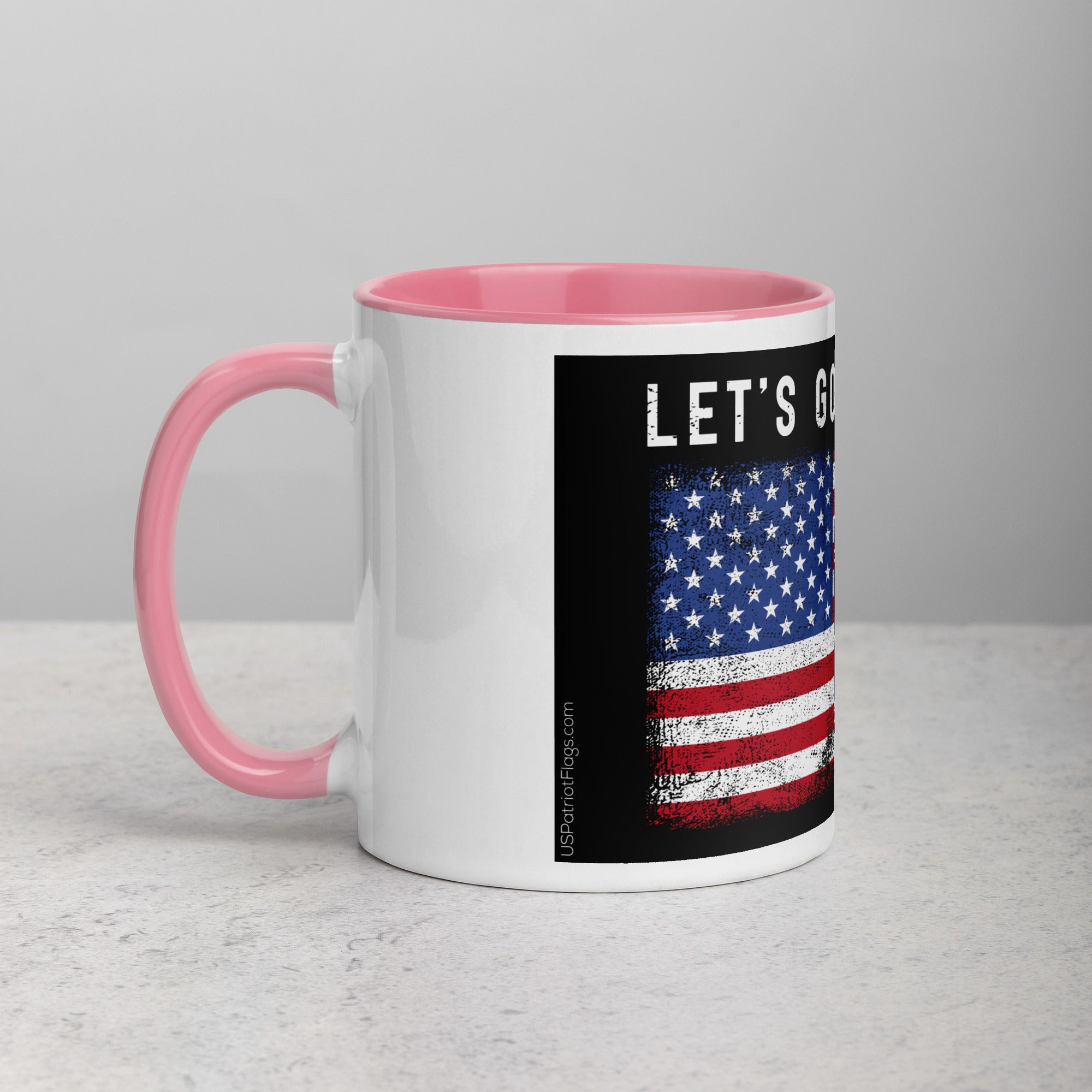 Lets Go Brandon USA Mug with Color Inside