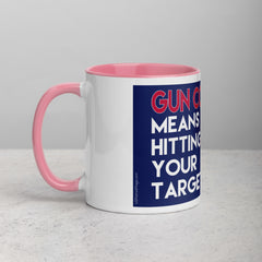Gun Control Means Hitting Your Target Mug with Color Inside