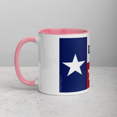 God Bless Texas Mug with Color Inside