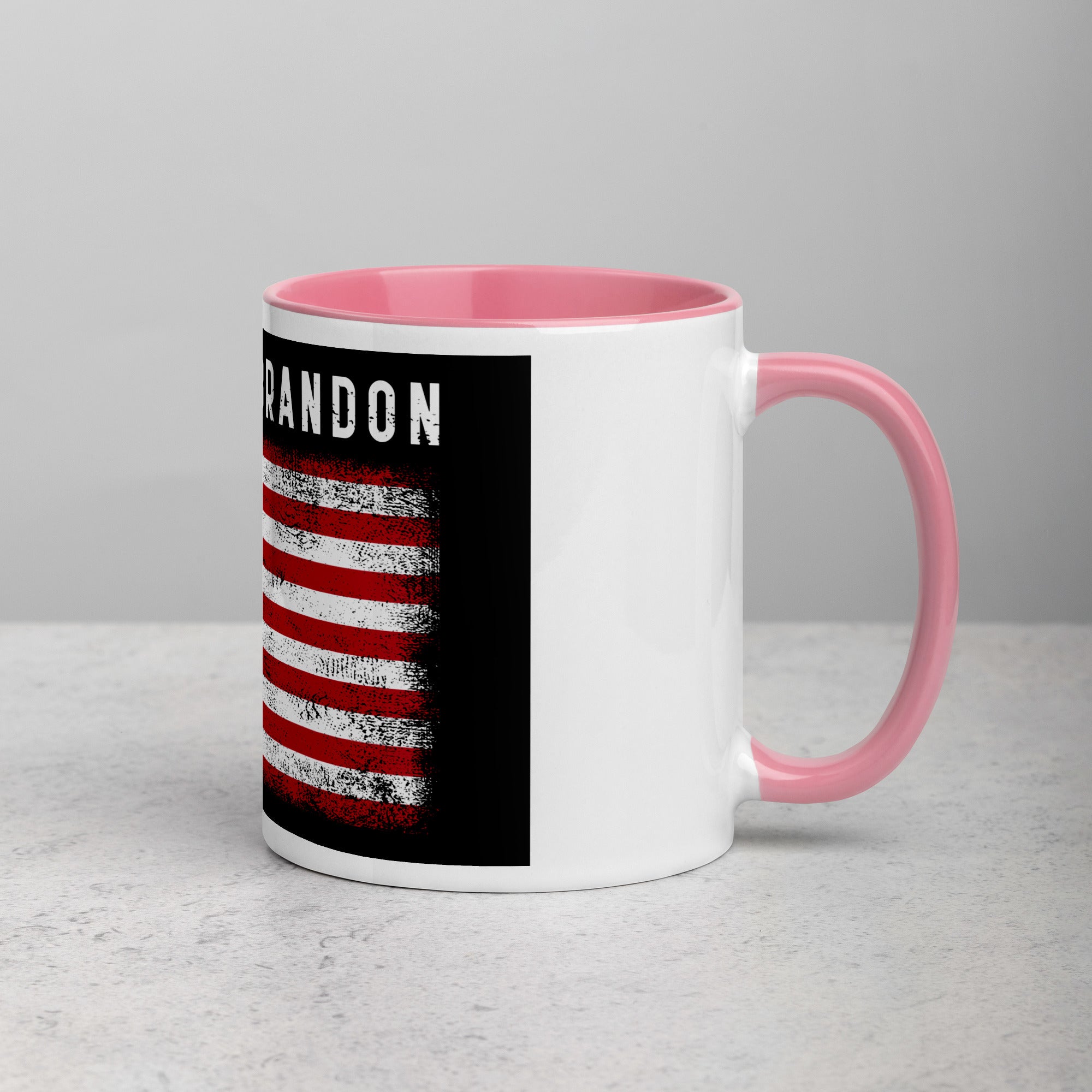 Lets Go Brandon USA Mug with Color Inside