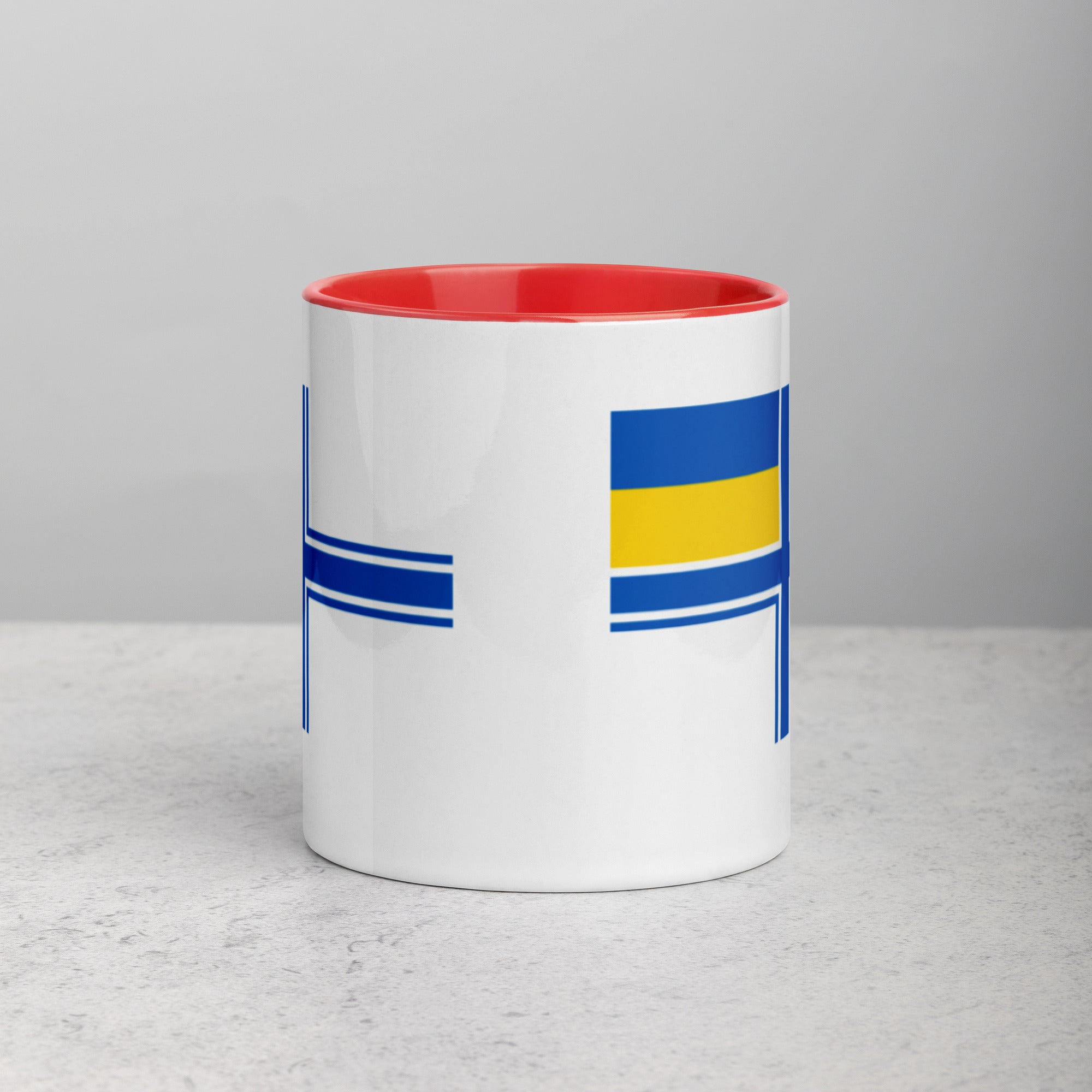 Naval Ensign of Ukraine Mug with Color Inside