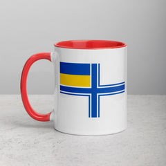 Naval Ensign of Ukraine Mug with Color Inside