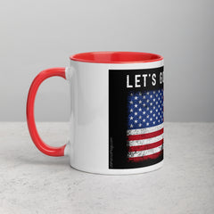 Lets Go Brandon USA Mug with Color Inside