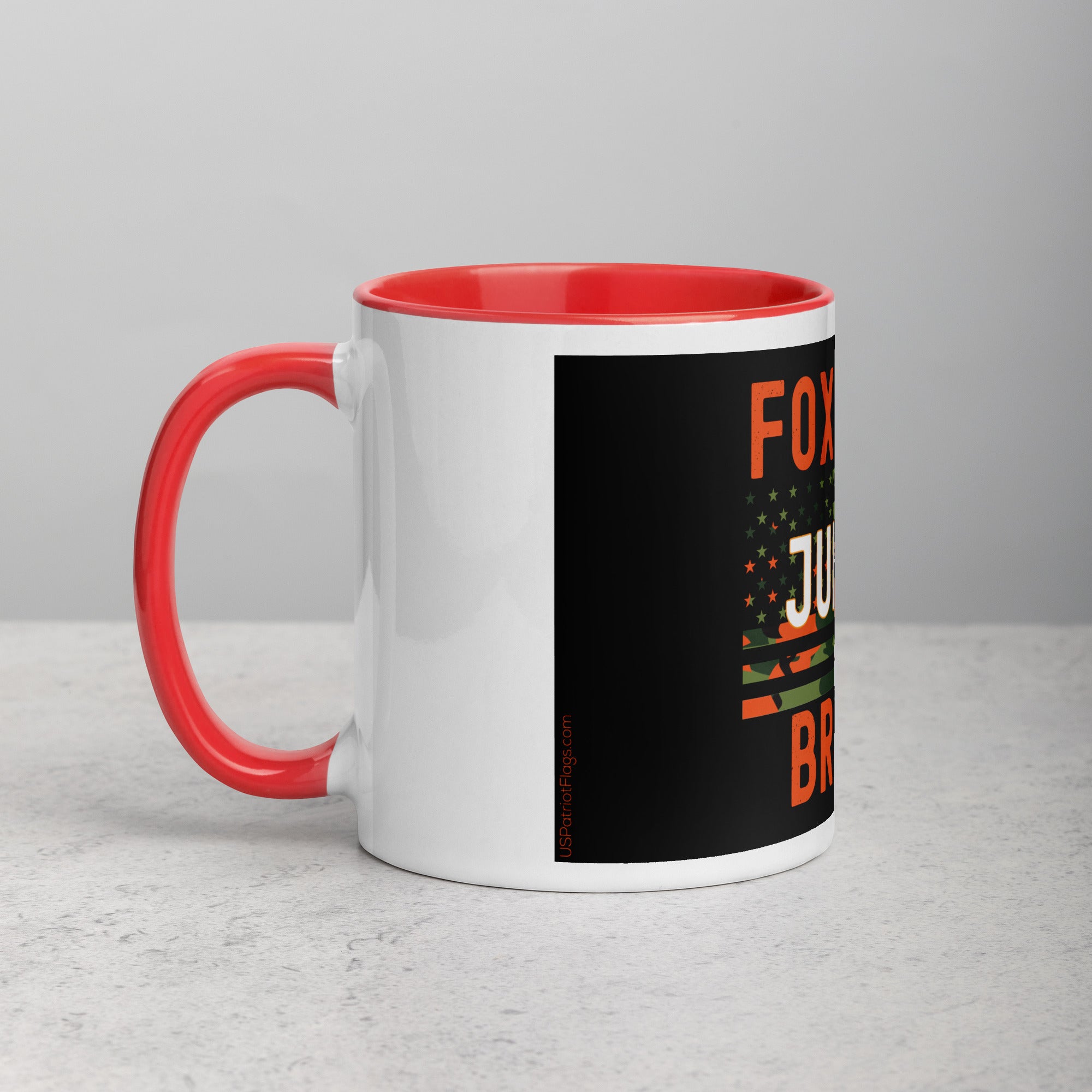 Foxtrot Juliet Bravo Mug with Color Inside